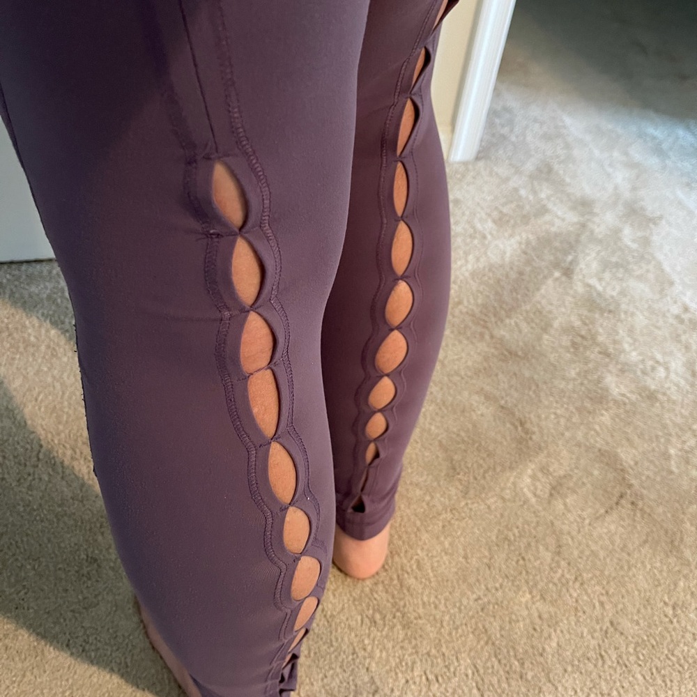 Ladies Yogalicious Leggings, Mauve, size L